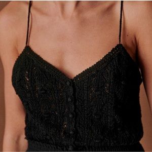 Sezane Francisco Top in Black, size XS. Worn once.